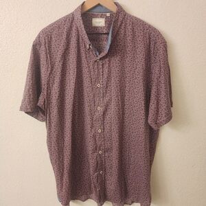 7 Diamonds Fit Spring Splendor Purple Button-down Shirt Mens sz XL